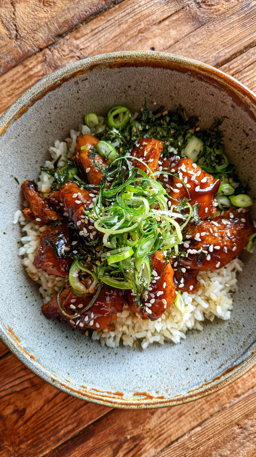 Low Carb Teriyaki Chicken Rice Bowl