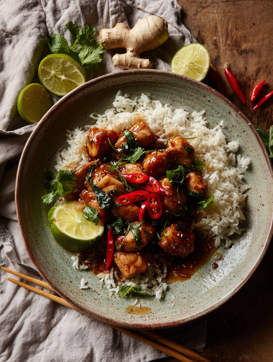LOW CARB SWEET CHILLI CHICKEN STIR FRY