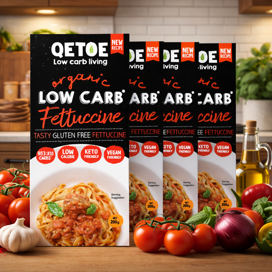 Qetoe Organic Low Carb Fettuccine - 4 x Value Pack