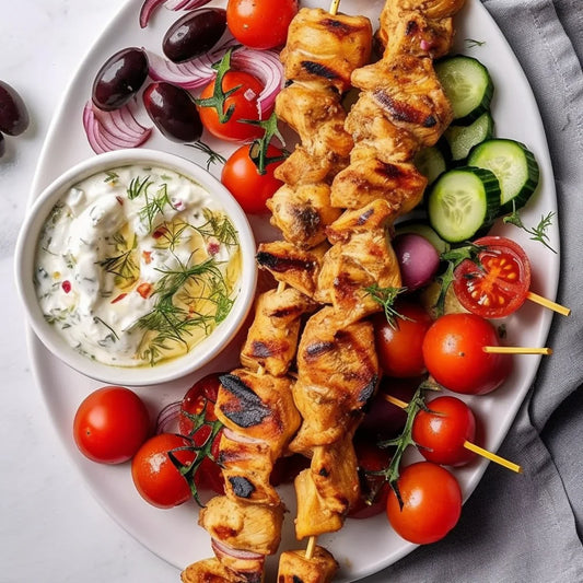 Low-Carb Greek Chicken Souvlaki