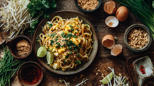 Low Carb Pad Thai with Qetoe Noodles.