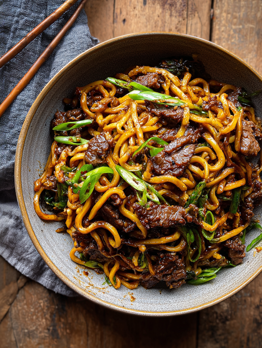 LOW CARB CRISPY BEEF FRIED NOODLES