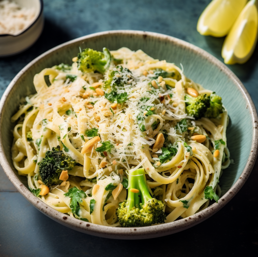 Low Carb Creamy Broccoli pasta