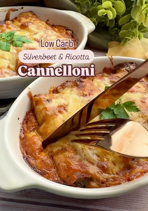 Low Carb Silverbeet & Ricotta Cannelloni