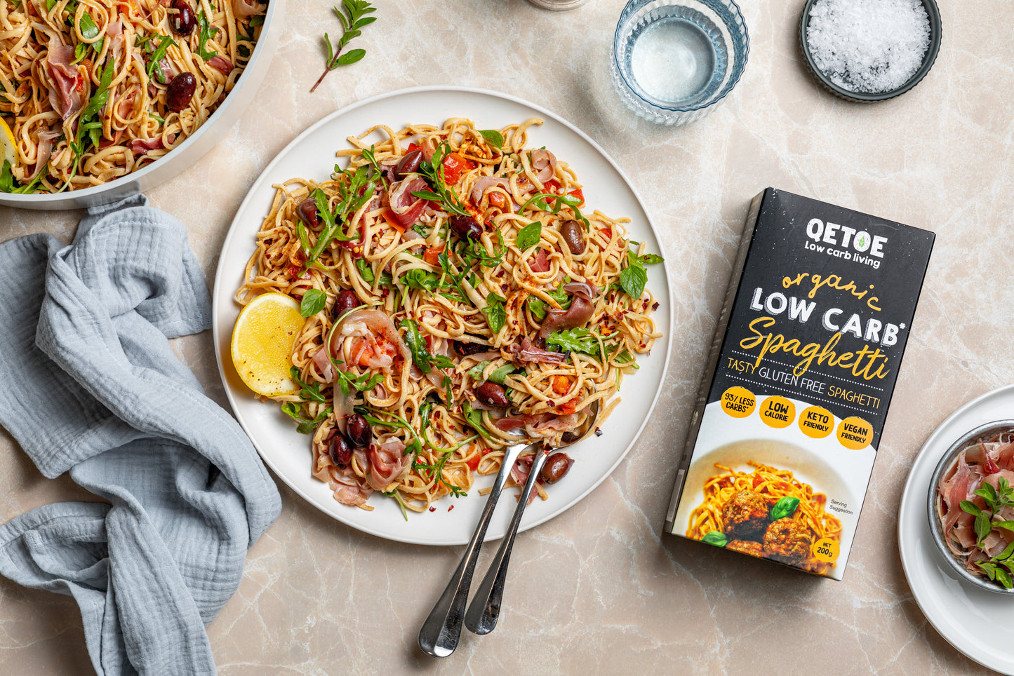 Spaghetti VALUE BUNDLE DEAL- 10 x Qetoe Organic Low Carb Spaghetti Pack