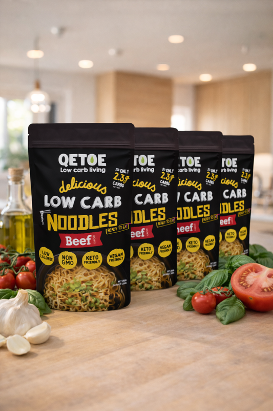 Qetoe Low Carb Beef Noodles 4 Pack (4x250g)