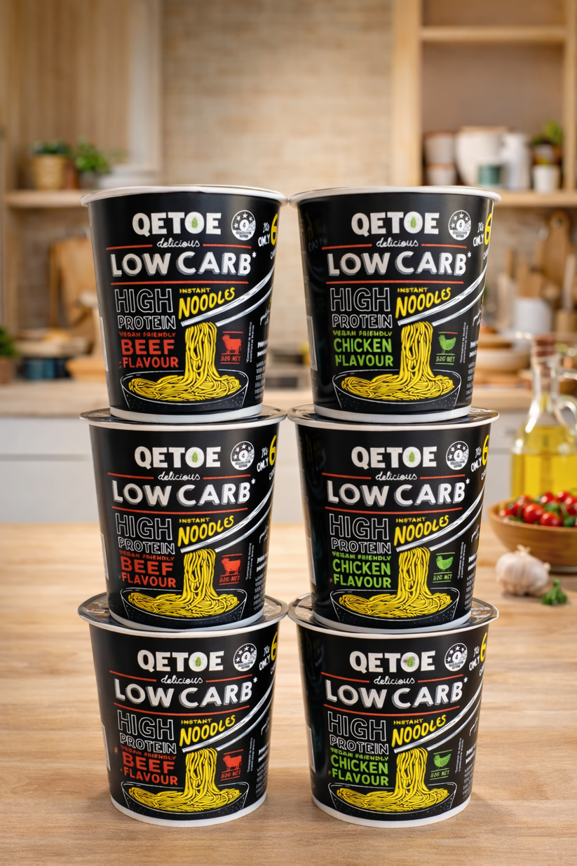 Qetoe Low Carb High Protein Instant Cup Noodle - COMBO 12 PACK – Qetoe ...