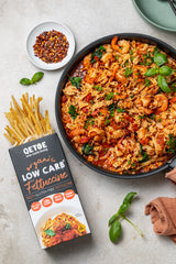 COMBO BUNDLE DEAL- 5 x Qetoe Organic Low Carb Fettuccine Pack & 5 X Qetoe Organic Low Carb Spaghetti Pack