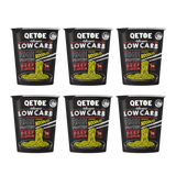 Qetoe Low Carb High Protein Instant Cup Noodle - BEEF 6 PACK