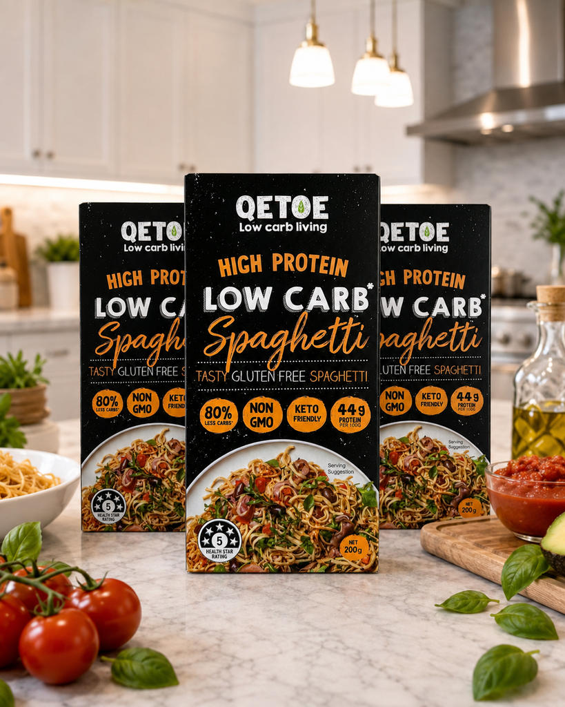 Qetoe Organic Low Carb Spaghetti - 4 x Value Pack
