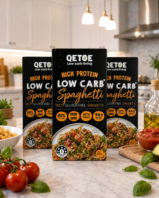 Qetoe Organic Low Carb Spaghetti - 4 x Value Pack