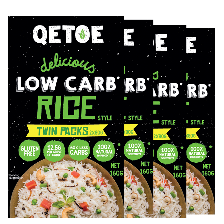 Qetoe Low Carb Rice BULK VALUE 10 X TWIN PACKS – Qetoe Low carb pasta