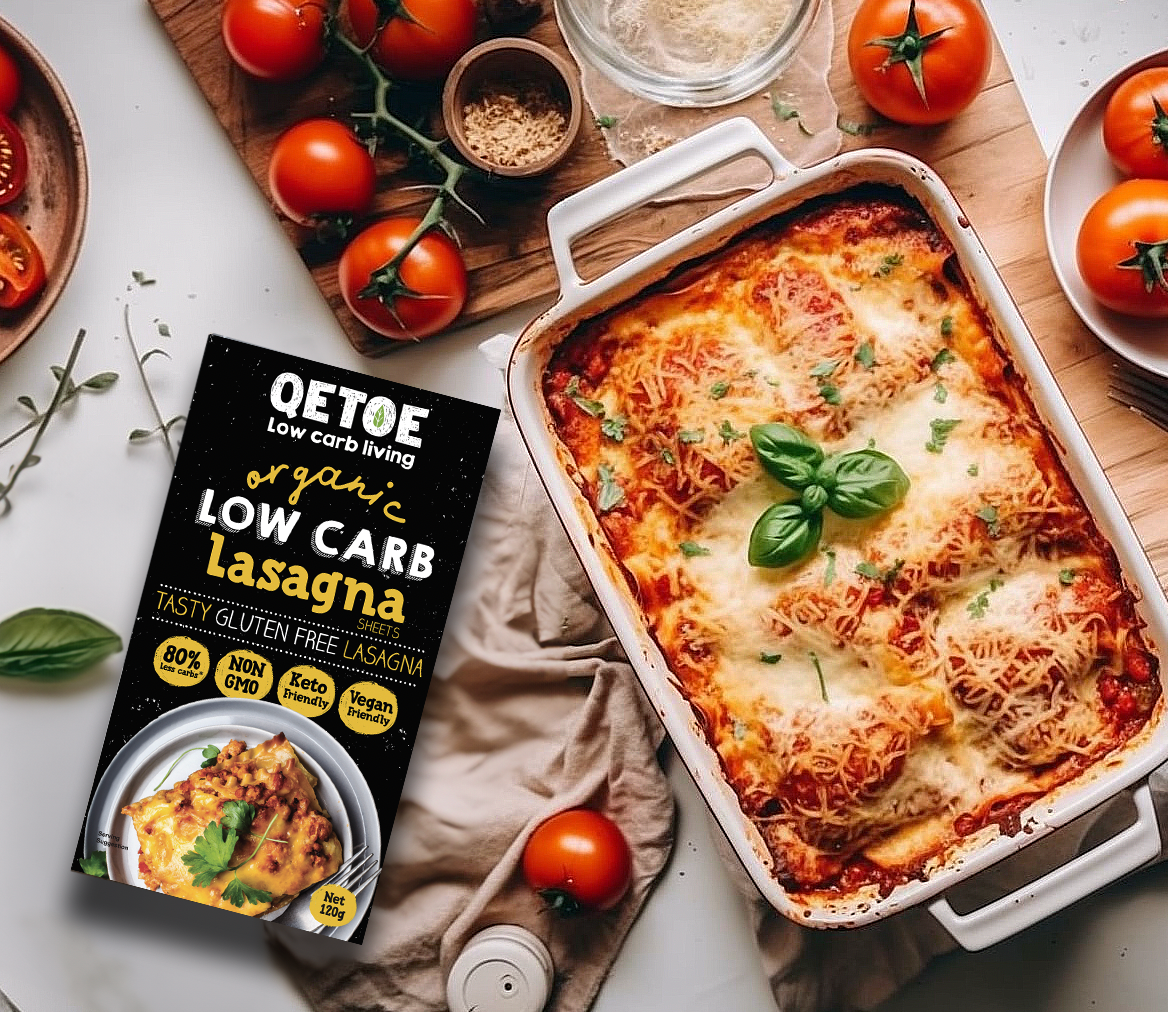 Qetoe Low Carb Lasagna 120g ( 2 x 120g Pack )