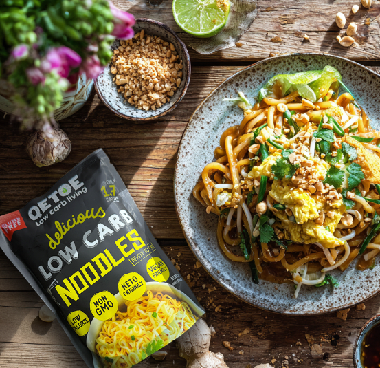 Qetoe Low Carb Noodles - GLUTEN FREE - 4 PACK (4 x 200g)