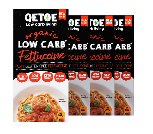 Fettucine VALUE BUNDLE DEAL- 10 x Qetoe Organic Low Carb Fettuccine Pack