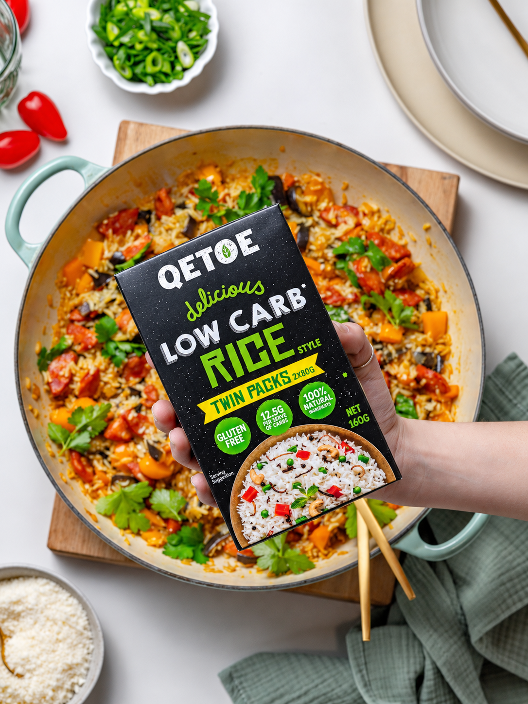 All the comfort of rice. Just 12.5g of carbs a serve.