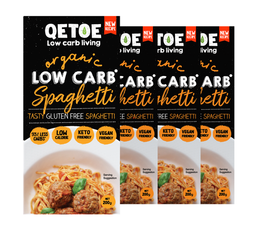 Spaghetti VALUE BUNDLE DEAL- 10 x Qetoe Organic Low Carb Spaghetti Pack